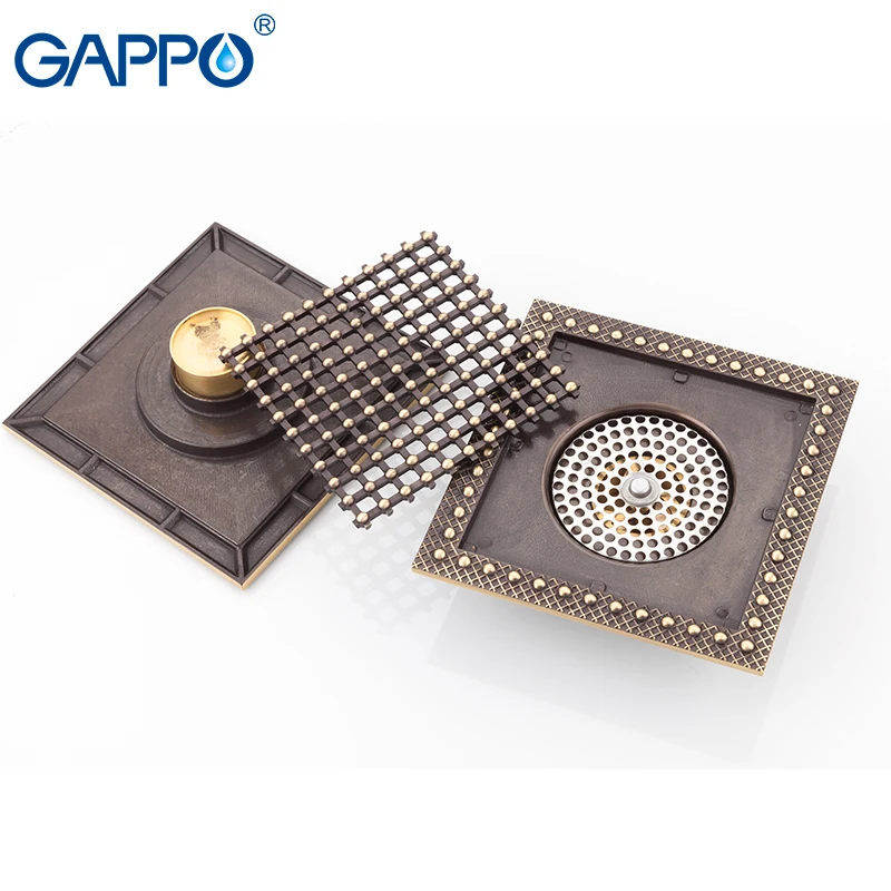 GAPPO сливы душевой сток в полу квадратный античный душ сливные фильтры ванная