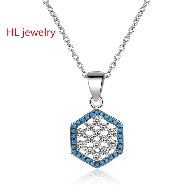 3 2 г инкрустация цирконием кулон ювелирные изделия ожерелье для женщин подарок S