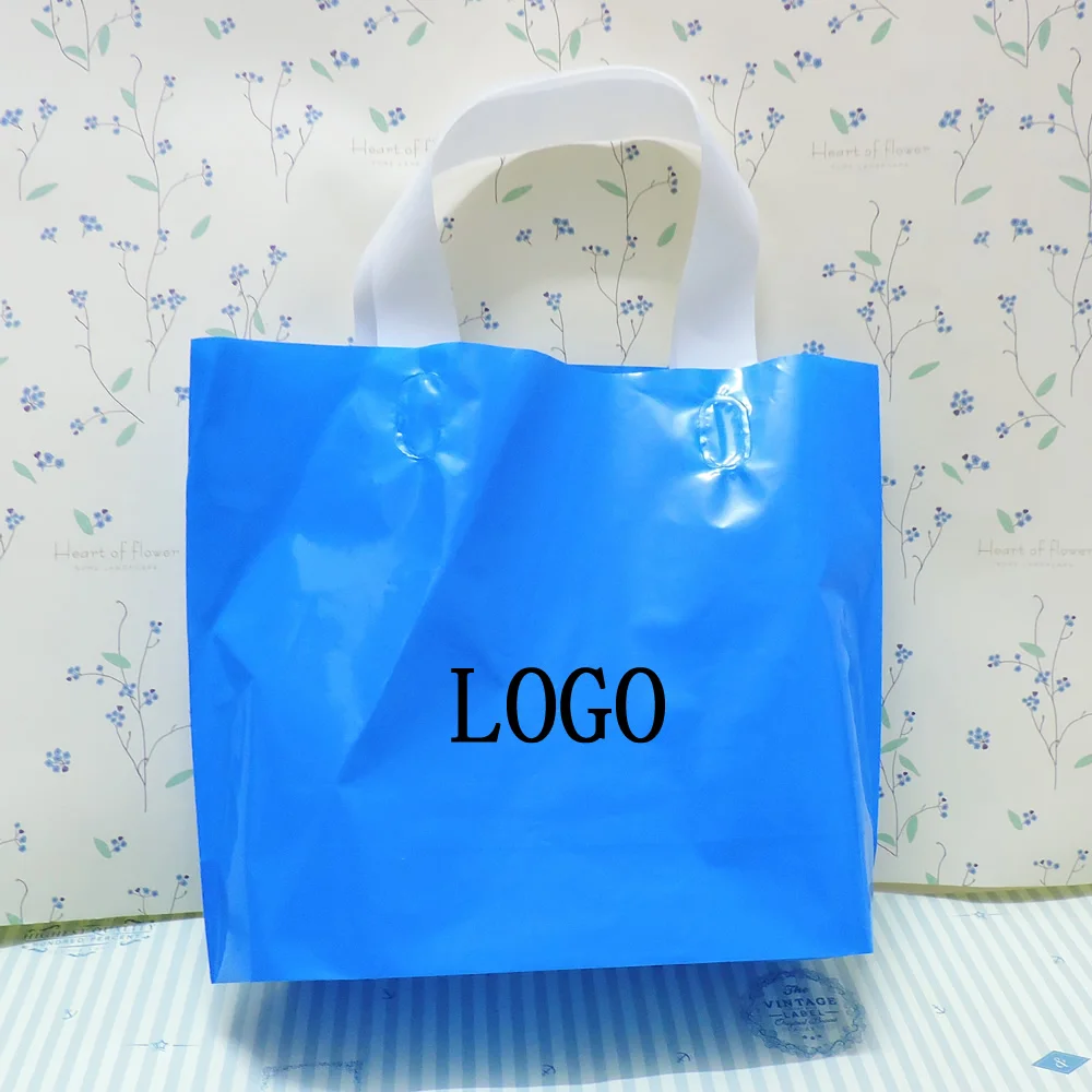 45x35+10cm custom printed logo gift plastic bag/handle packaging bag/shopping bags for clothing | Дом и сад