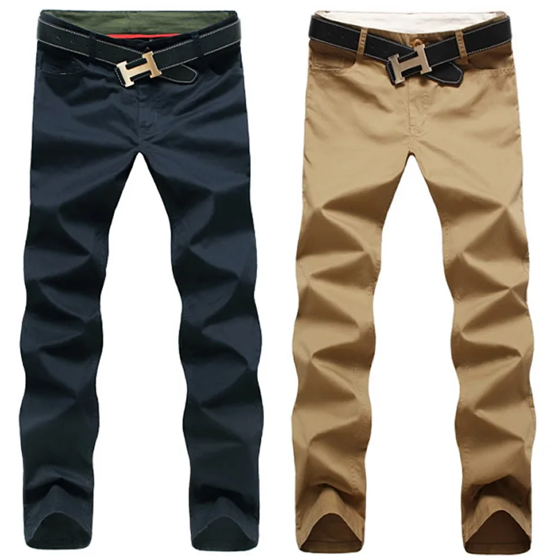 New 8 Color Size 29-44 Cotton Mens Pants Classic Joggers Men High Quality Casual Men's Clothing Black Khaki Trousers | Мужская
