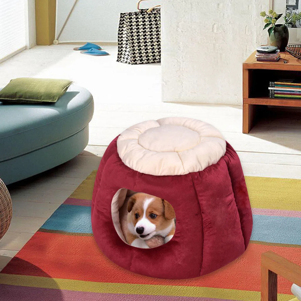 Cute Cat House Pet Bed Tent Kennel Indoor Puppy Mat Cave Supplies New 1.9 | Дом и сад