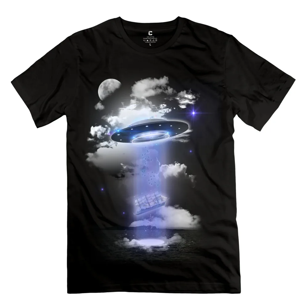 UFO t shirt unique man' shirts picture men |