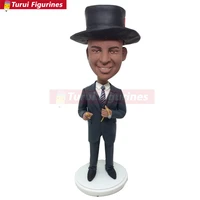 german dude personalized bobble head clay figurines based on customers photos using as wedding or birthday cake topper gifts
