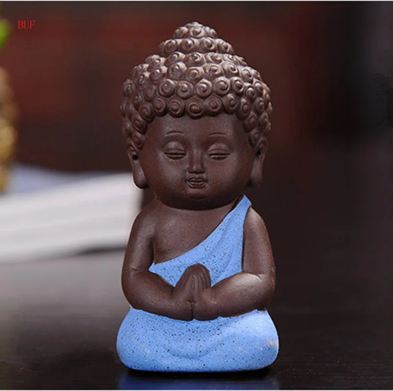 BUF маленькая статуя Будды монах Статуэтка тафагата Индия Йога Мандала скульптуры