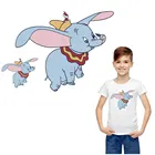 Забавная Летающая нашивки со слонами для одежды с наклейками для мальчиков и девочек, футболка сделай сам, виниловые аппликации с теплопередачей