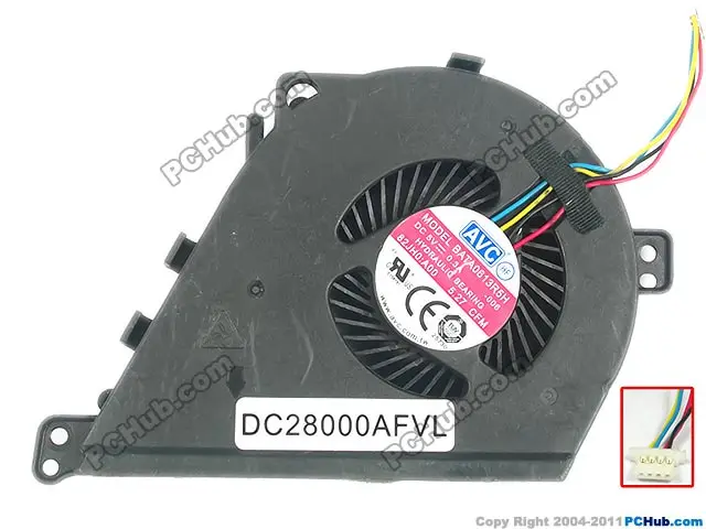 

AVC BATA0613R5H, -006 DC 5V 0.3A Server Cooling fan
