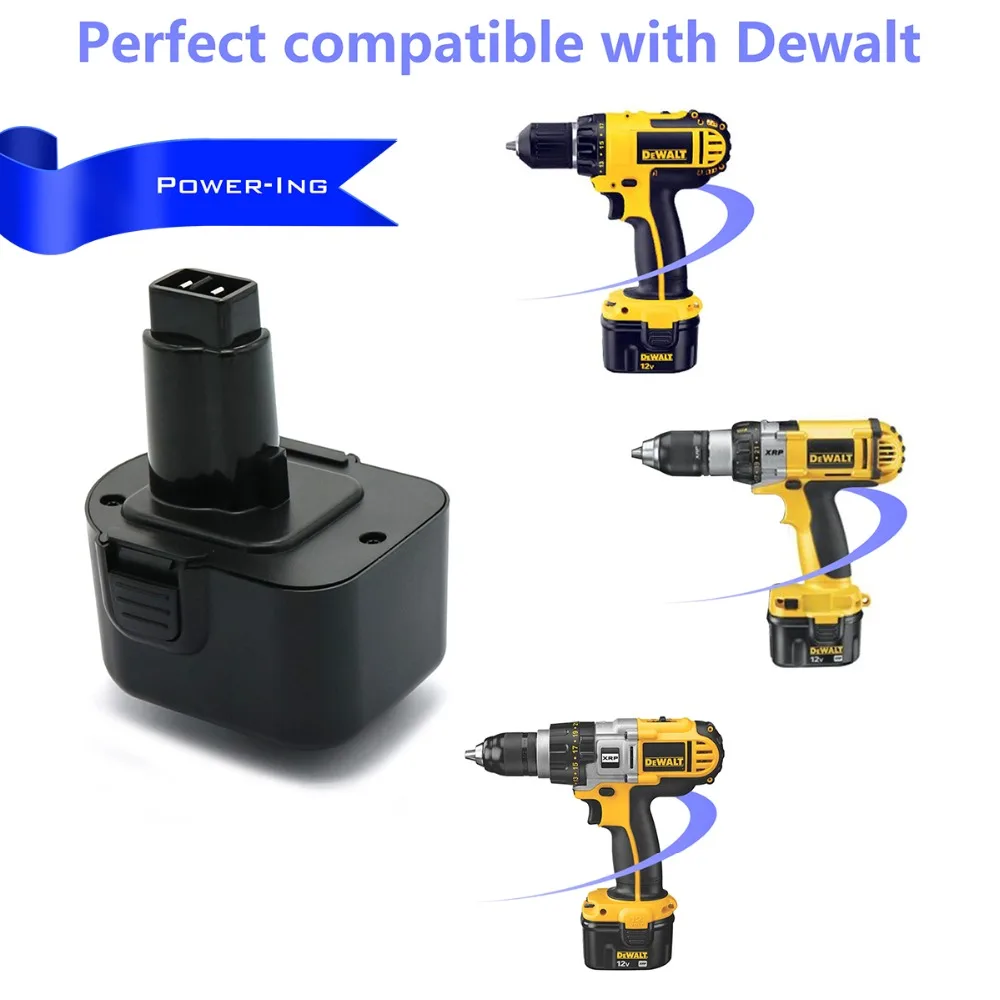 12В 3АЧ Высокая емкость Замена батареи для DeWalt перезаряжаемая литиевая батарея