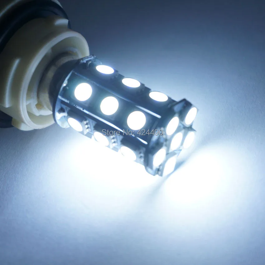 AORUNYEBAO 10 шт. 1156 BA15S светодиодный светильник s25 P21W 24 SMD 5050 красный белый желтый задний