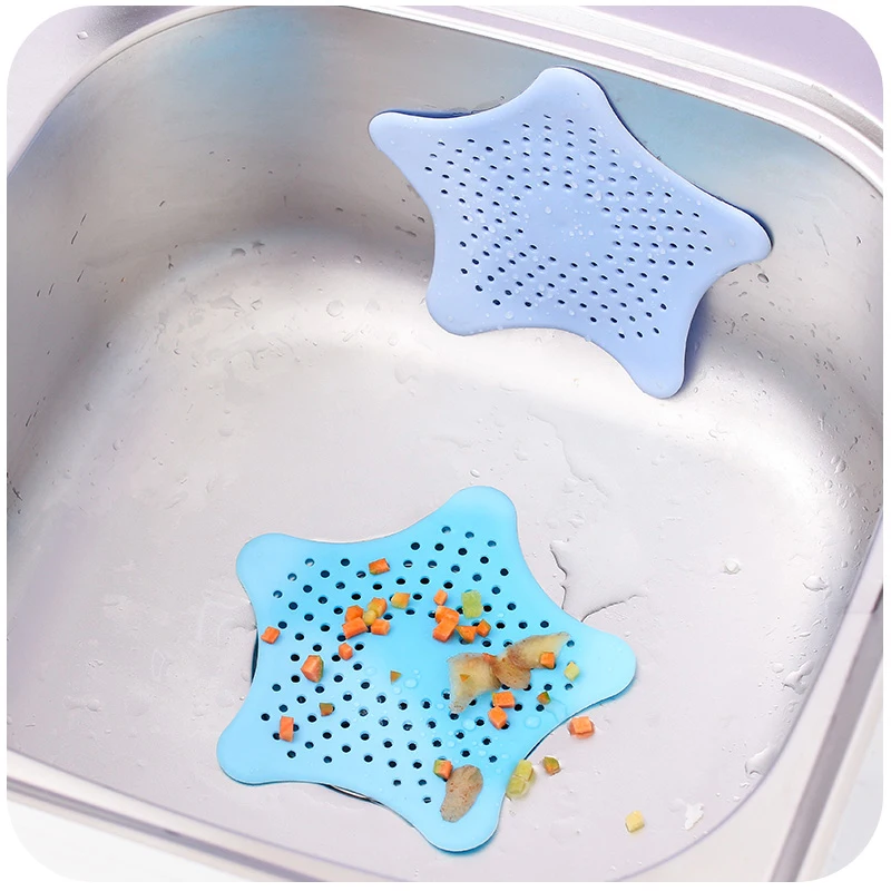 1Pc Silicone Kitchen Sink Filter Sewer Drain Hair Colanders Strainers Bathroom Home Cleaning Tool | Дом и сад