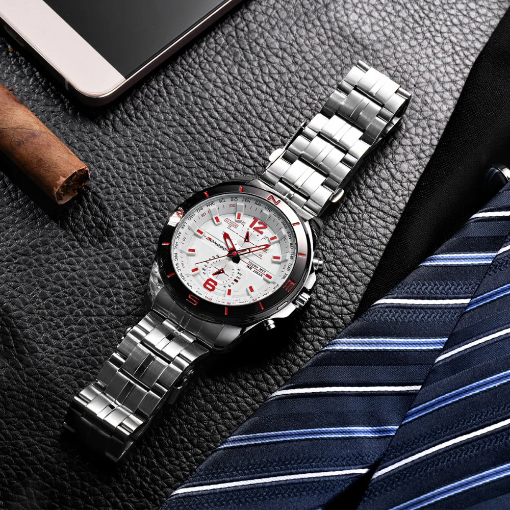 Роскошные нержавеющая сталь Женева Для мужчин унисекс 3 цвета выберите Analog