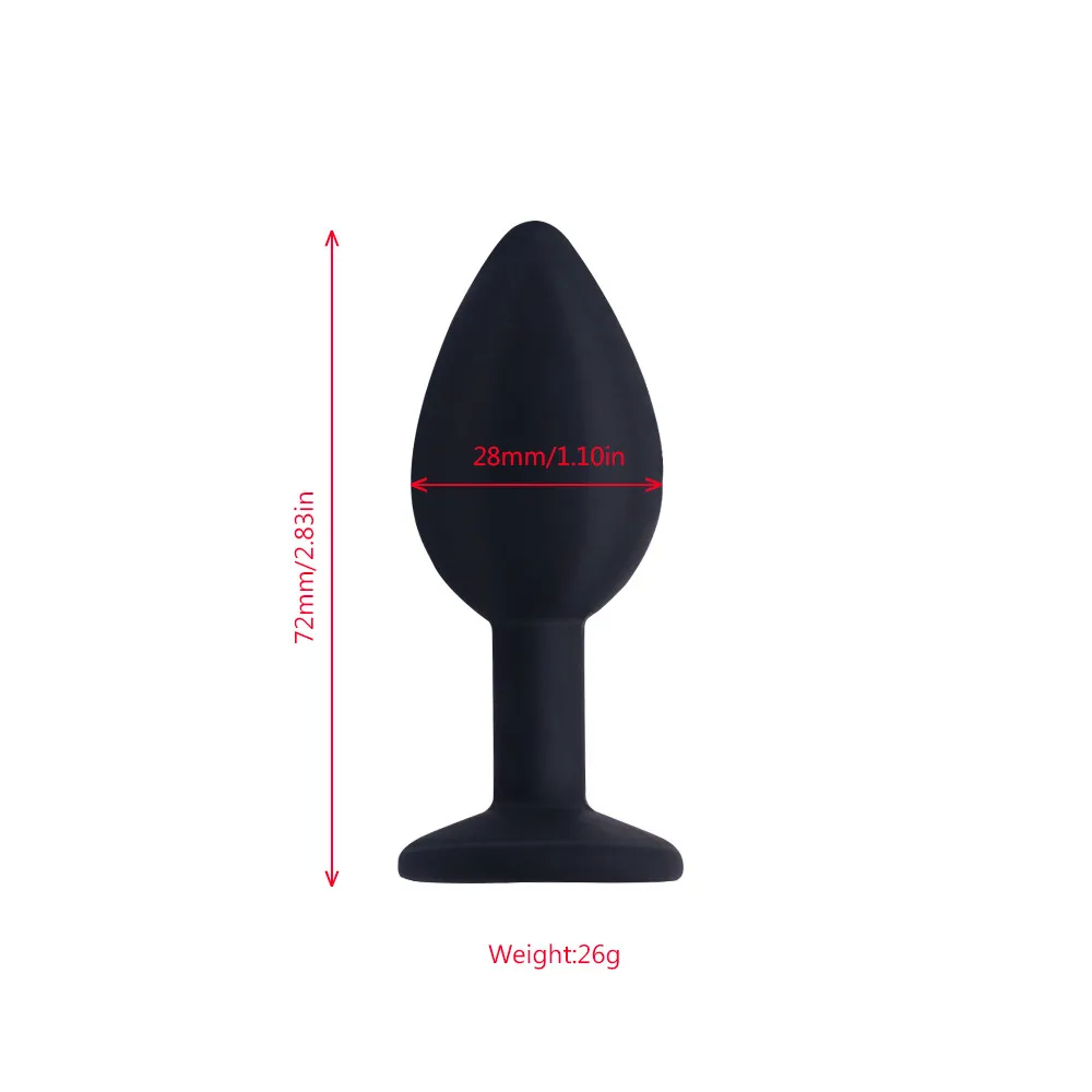 Секс шоп силиконовый Анальная пробка ювелирный фаллоимитатор вибратор секс