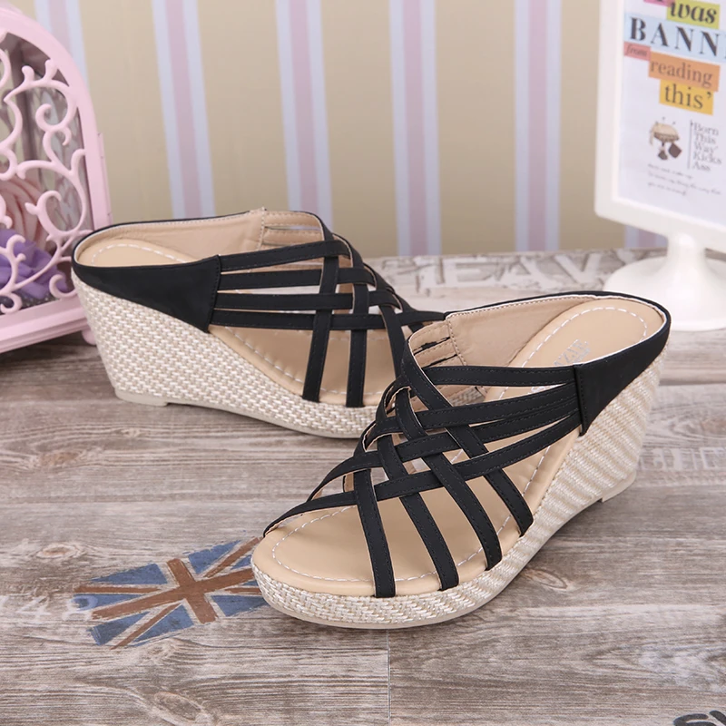 Summer 2017 gladiator slippers for women fashion solid sandals platform shoes peep toe female footwear | Обувь