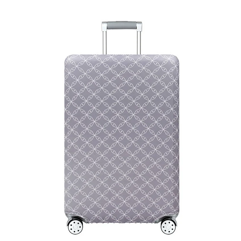 Gray Case Cover Утолщенный чехол для дорожного костюма 19-32 дюймов, эластичные разноцветные чехлы для багажа, защитный чехол для тележки, аксессуары для путешествий - Цвет: Gray Case Cover