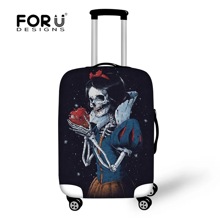 XD202 FORUDESIGNS, защитный чехол для путешествий, пылезащитный чехол с черепом для 18-28 дюймов, чехол, эластичное водонепроницаемое покрытие чемодана - Цвет: XD202