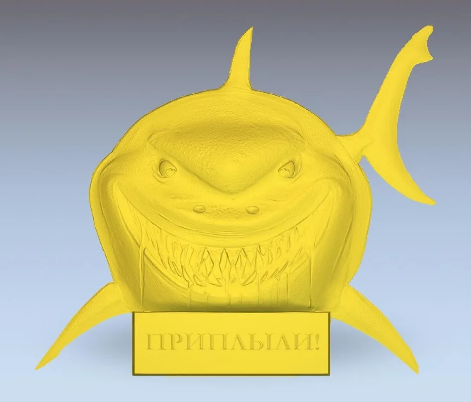 3d модель рельef для ЧПУ в формате STL shark_1 | Инструменты