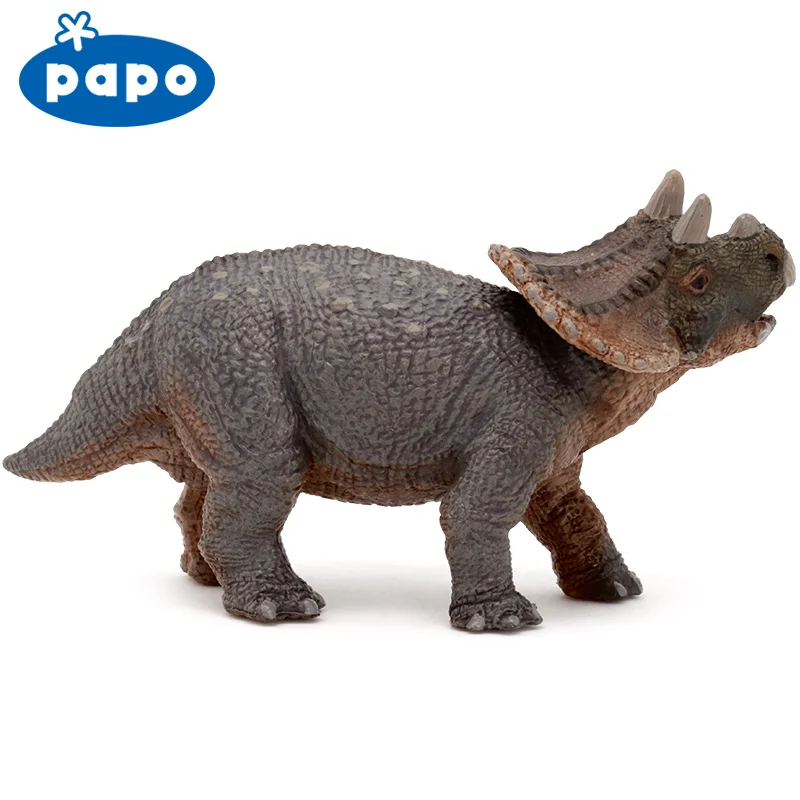 Papo triceratops детская Имитация Динозавра Коллекция Музея мир Юрского периода Древние