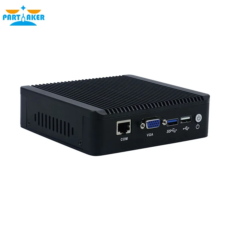 Мини ПК parмягкий четырехъядерный без вентилятора 4 * Intel Gigabit Lan порт поддержка 3G/4G
