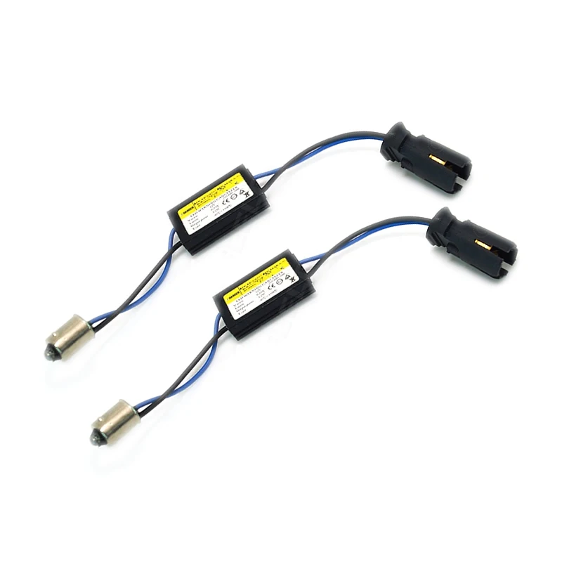 

FEELDO 10Pcs DC12V BA9s LED Light Warning Canceller Decoder Load Resistor NO-OBD Error NO Hyper Flash