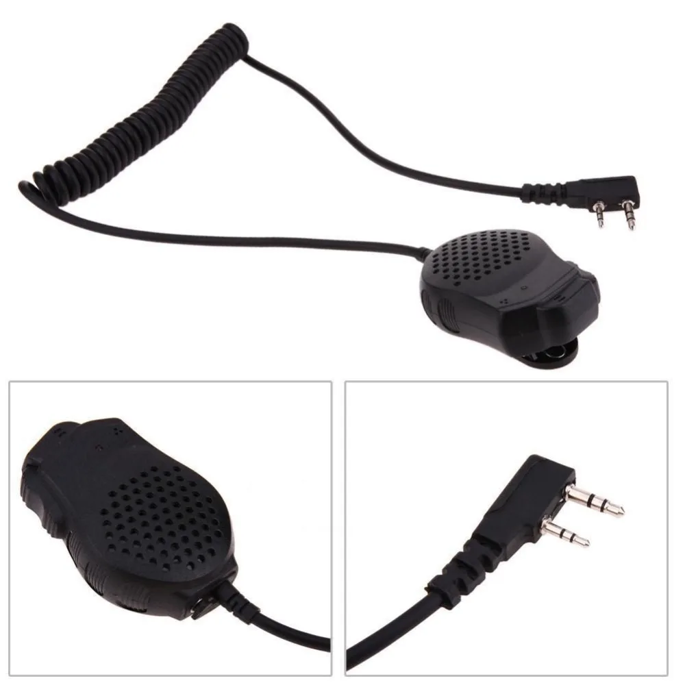 Мини портативный микрофон двойной PTT ручной динамик walkie Talkie Mic для Baofeng UV-82 UV-82L |