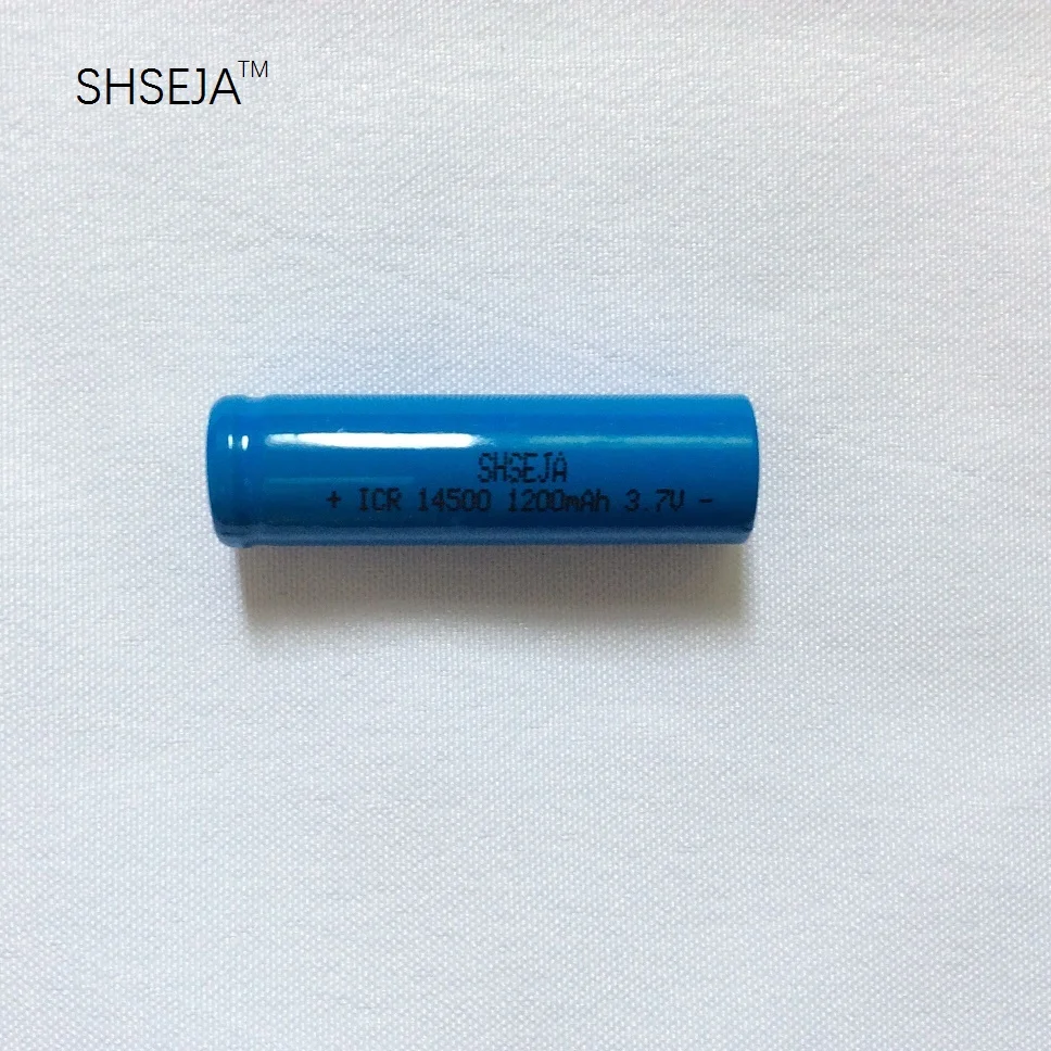 SHSEJA ICR14500 14500 1200mAh 3.7v rechargeable li ion Batteries led flashlight Flat Top Battery | Электроника