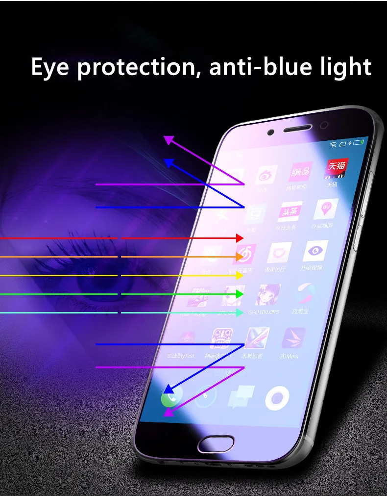 Закаленное стекло для Oneplus 6 T Защитное экрана 2.5D 9 h закаленное one plus t анти Blu