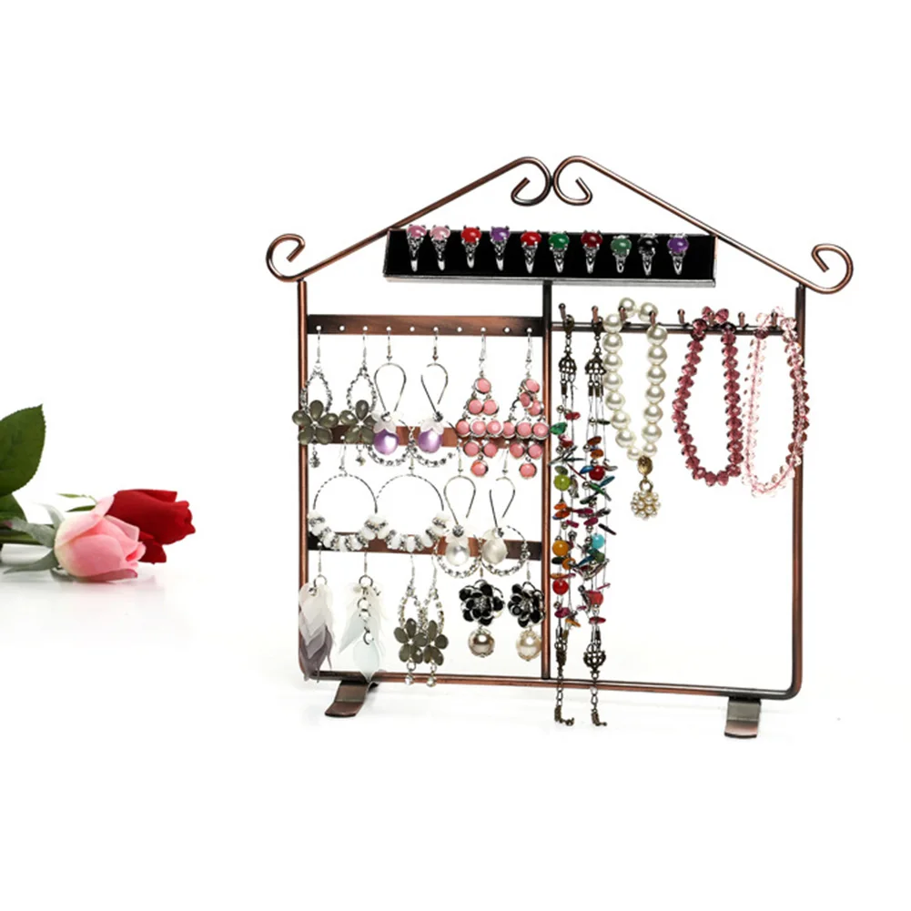 Подставка для ювелирных изделий в форме дома витрина серьги ожерелье органайзер