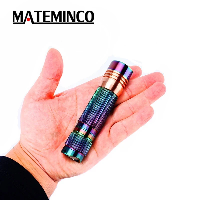 Светильник вспышка из нержавеющей стали Mateminco S01 4 * CREE XPG3/Nichia 219B max 1600 люмен