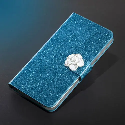Blue Camellia Днеелакк Горячая Качество Флип из искусственной кожи чехол для Explay свежий чехол для телефона Стенд задняя крышка с отделением для карт - Цвет: Blue Camellia