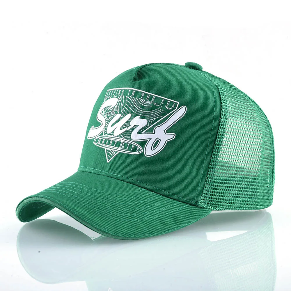 Green Trucker Hat FS Casquette Trucker шапка зимняя дышащая сетчатая шляпа Snapback 5 панель Кепка s для мужчин и женщин высокое качество бейсболки красный зеленый хип-хоп - Цвет: Green Trucker Hat
