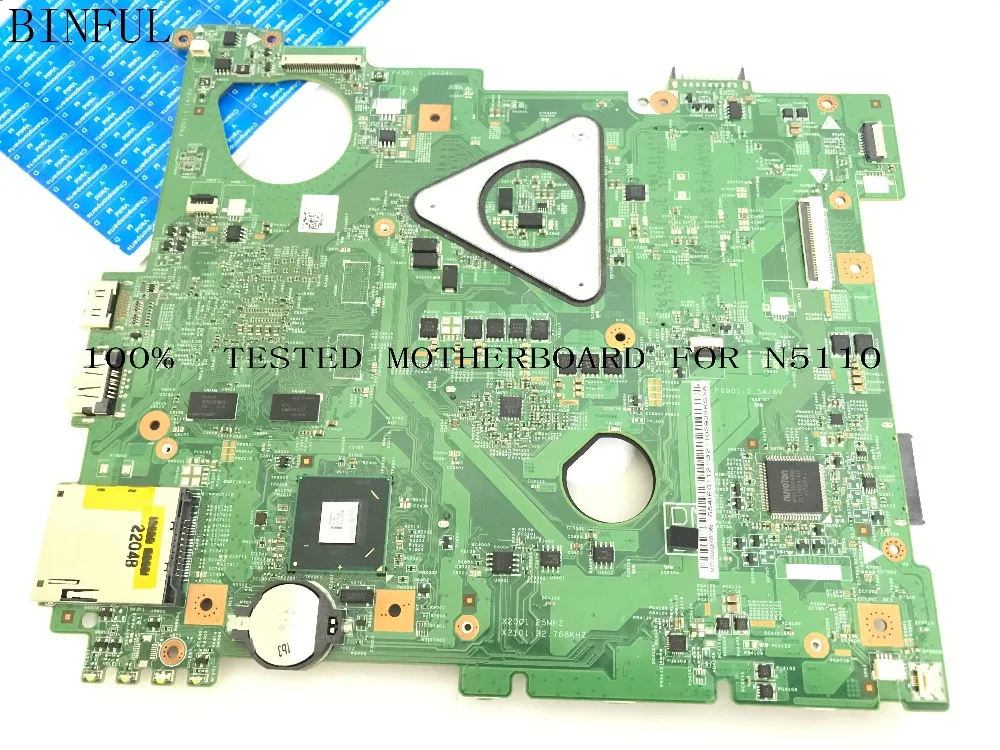 Материнская плата BiNFUL для ноутбука DELL INSPIRON N5110 с видеокартой (в наличии