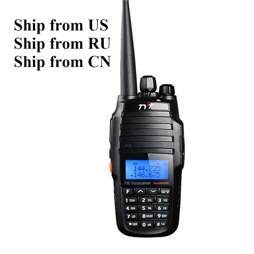 Двухсторонняя рация 10 Вт TYT TH UV8000D 136 174/400 520 МГц двухдиапазонный ручной fm