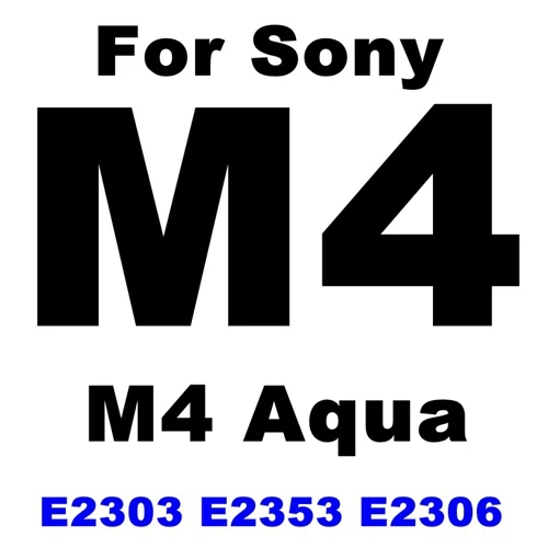 For Sony M4 Aqua Закаленное стекло 9H HD для sony Xperia Z Z1 Z2 Z3 Z3+ Z4 Compact Z5 Plus M2 M4 Aqua, защитная пленка, чехол - Цвет: For Sony M4 Aqua