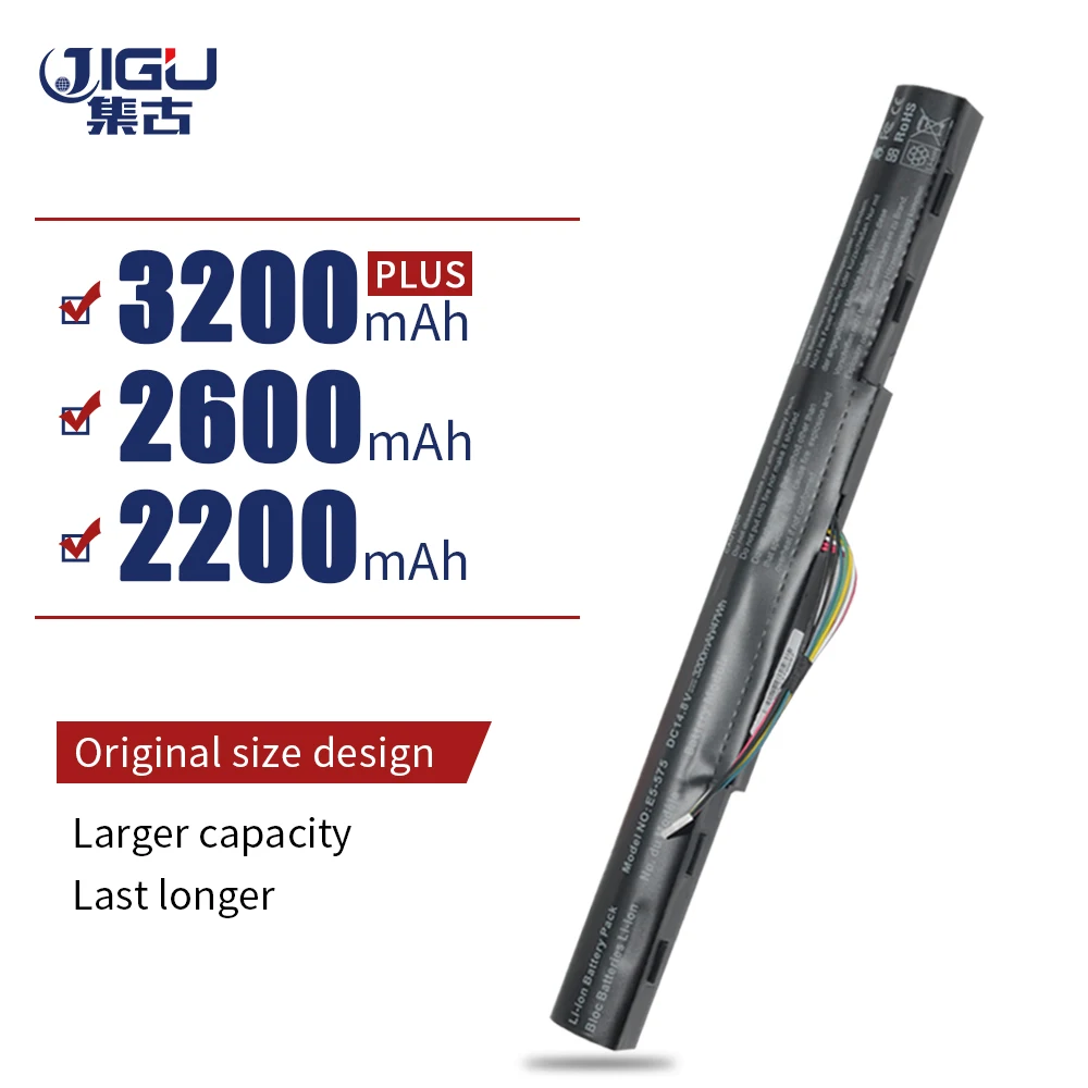 

JIGU 4CELLS AS16A5K AS16A7K Laptop Battery For ACER For Aspire E 15 E5 476G 53KY E5-575 E5-575G