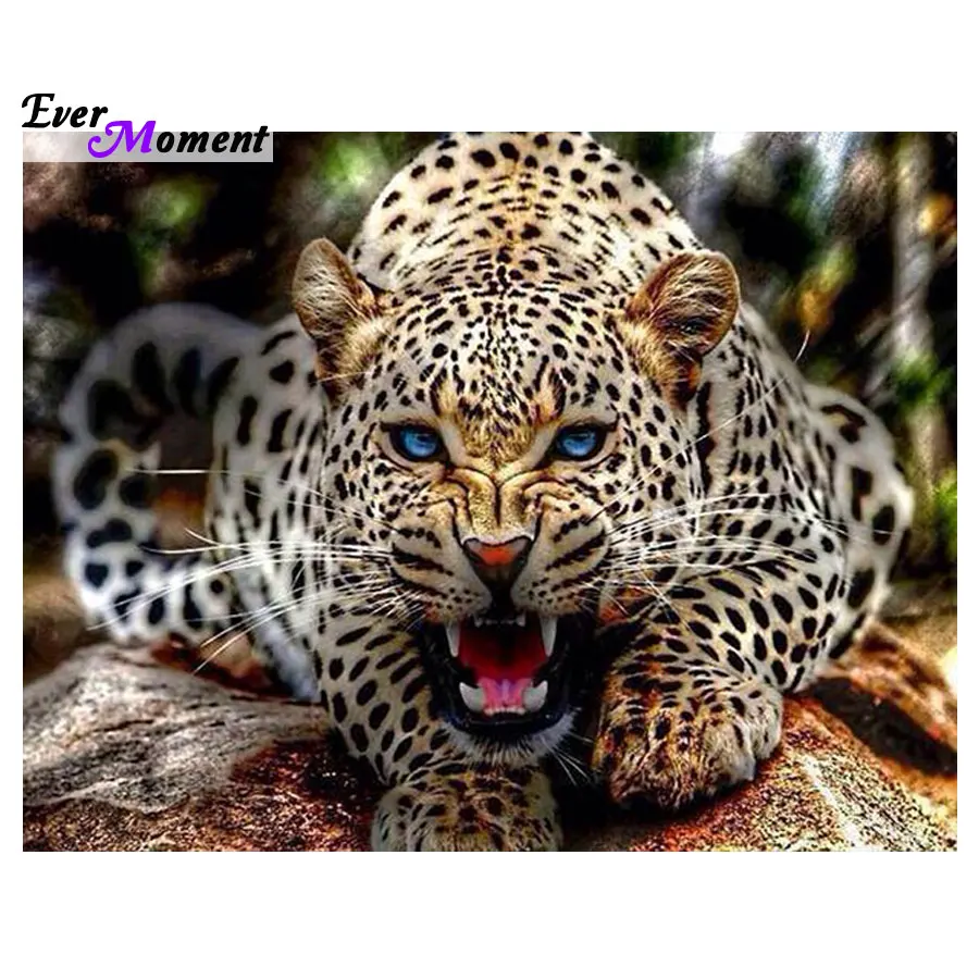 Алмазная живопись сделай сам леопард розы 3D вышивка крестиком алмазная с цветами