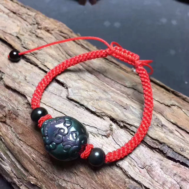 Открытый натуральный цвет глаз брикет подвески мужской браслет ожерелья