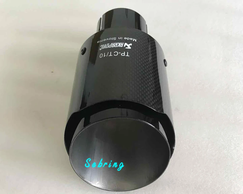 Глянцевая черная труба углеволоконные akrapovic из нержавеющей стали универсальный глушитель трубы для-X5 мазда323