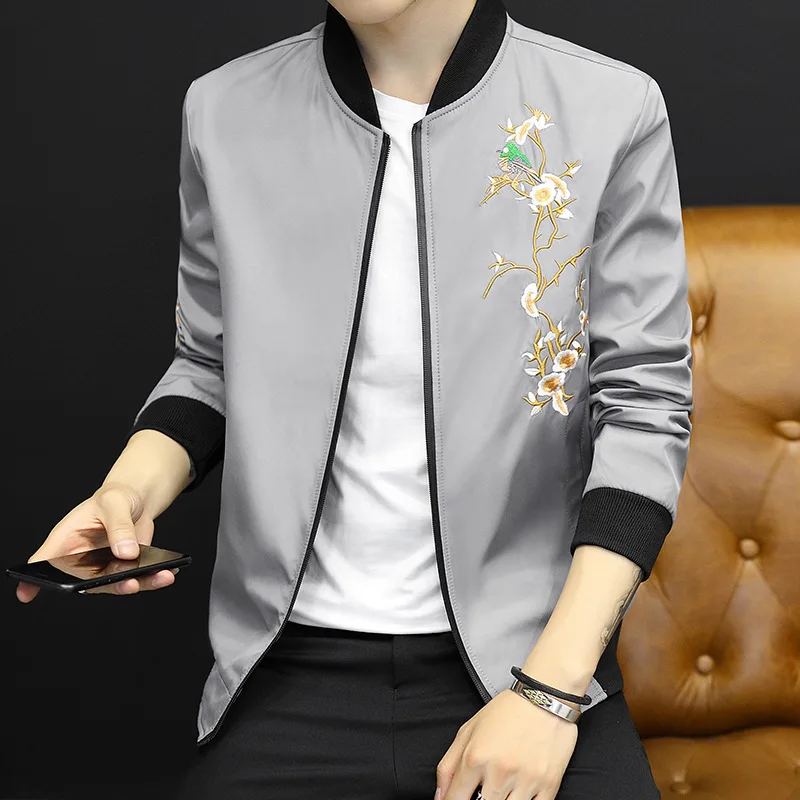 Мужская кожаная куртка Демисезонный папы повседневная одежда мужские тонком