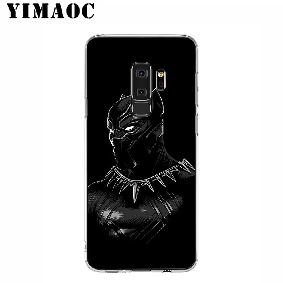 Yimaoc черной Пантеры с героями комиксов Марвел мягкий силиконовый чехол для