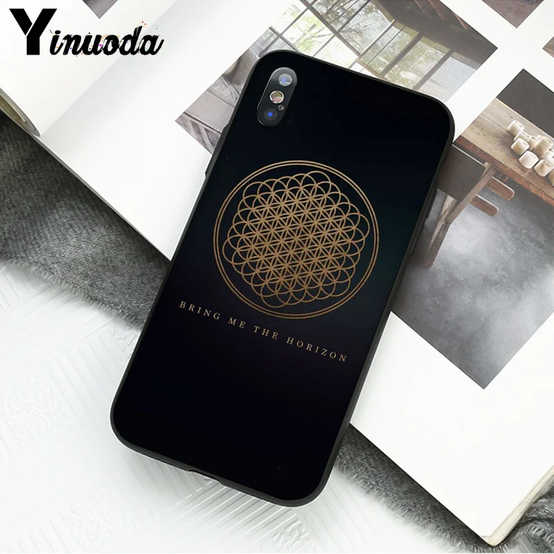 Yinuoda BMTH Bring Me the Horizon TPU черный чехол для телефона чехол для Apple iPhone 8 7 6 6S Plus X XS MAX 5 5S SE XR чехол