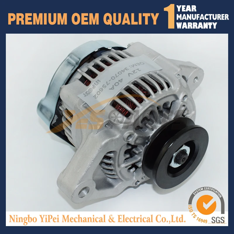 Новый генератор для трактора KUBOTA L3410HST L35TL L35TLB L3600DT 3407075601 3407075602|alternator|alternator tractor |
