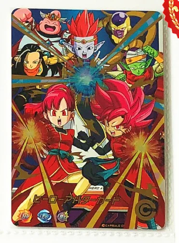 Япония Dragon Ball Hero ограниченное Бог, супер сайян игрушки Goku хобби Коллекционные вещи игра Коллекция аниме-открытки - Цвет: 4