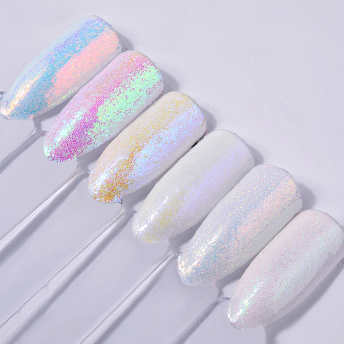 Белый абразивный пигмент для маникюра 6 шт./компл. | Красота и здоровье