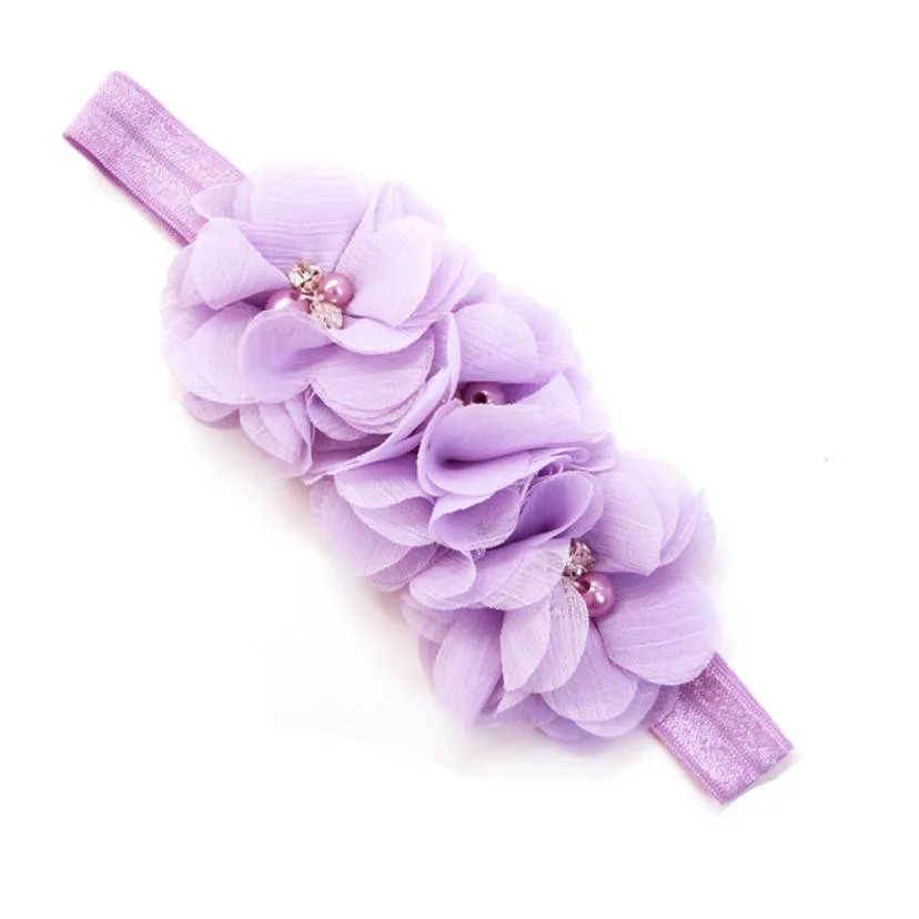 Повязка на голову для маленьких девочек шифоновый галстук-бабочка новорожденных