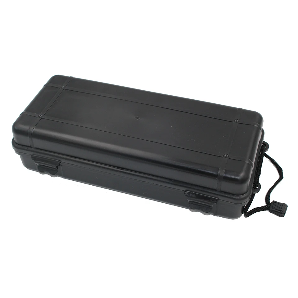 Универсальный водонепроницаемый противоударный черный пластиковый ящик для