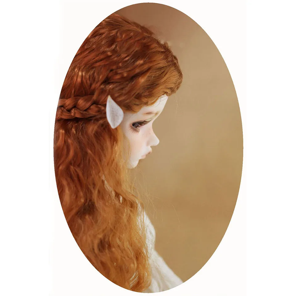 Allaosify BJD/SD кукла девушка лес среднего разделения вьющиеся волосы, как мгновенная лапша имитация парик мохера аксессуары