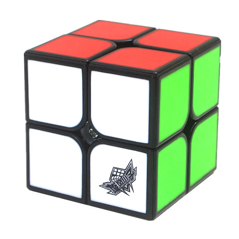 Новое поступление Циклон Мальчики FeiZhi 2x2x2 плитки Cube Magic черный профессиональный