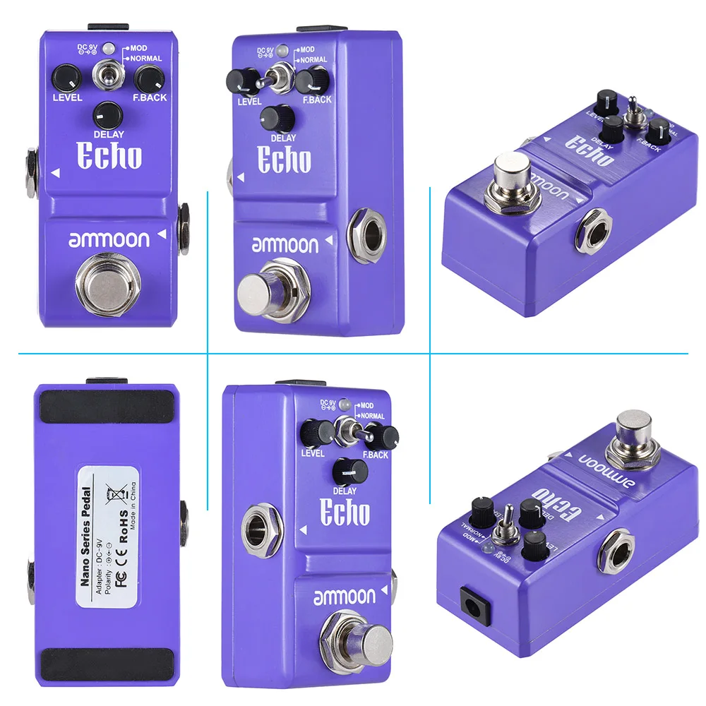 

ammoon Nano Series Delay Guitar Effect Pedal True Bypass Aluminum Alloy Body