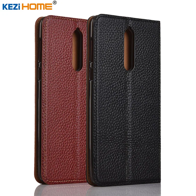 Для Nokia 8 чехол KEZiHOME личи Натуральная кожа флип Стенд кожаный чехол Капа для Nokia 8 5," чехол для телефона s