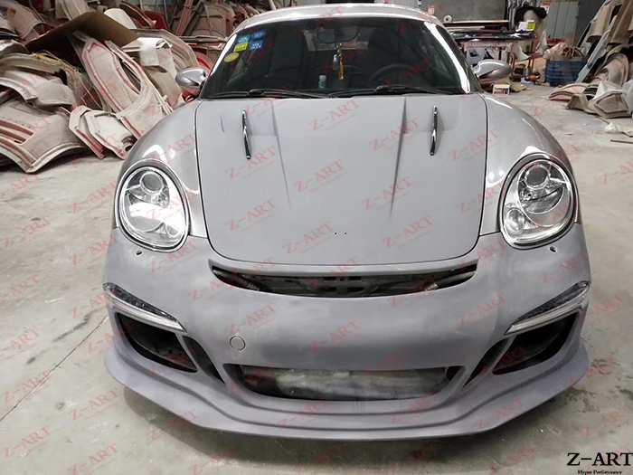 Z-ART углеродное волокно капота двигателя для Porsche 987 Boxter Cayman из циркониевого