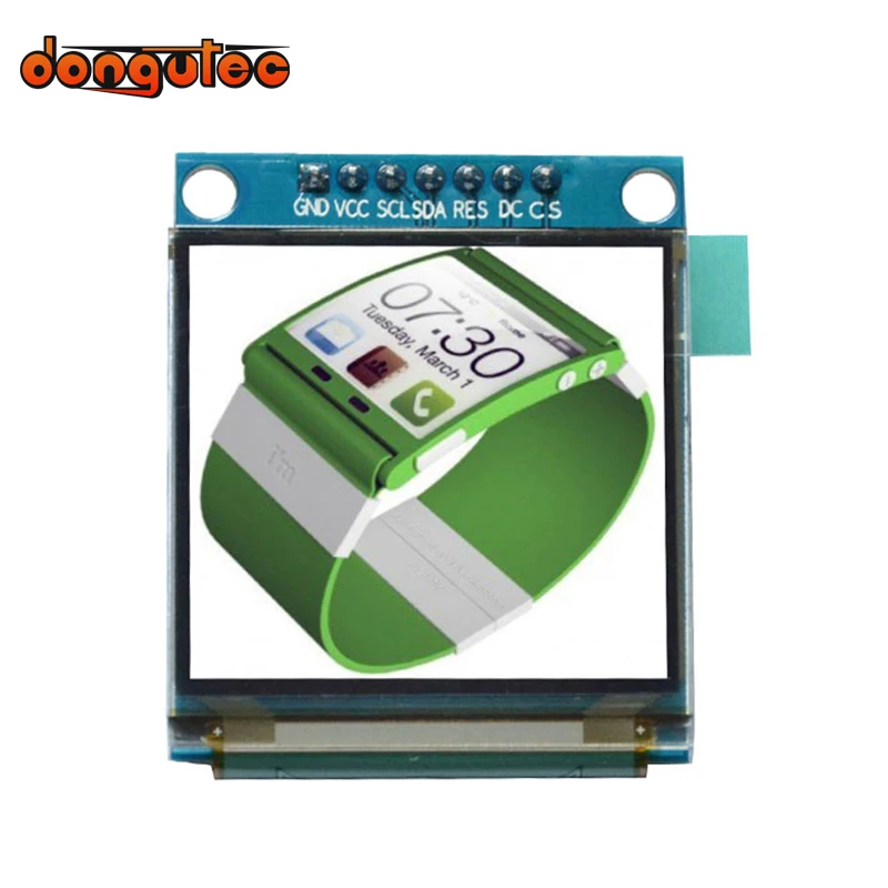 Dongutec 1 5 Дюймовый 7PIN полноцветный OLED модуль дисплей экран SSD1351 привод IC 128(RGB)* 128